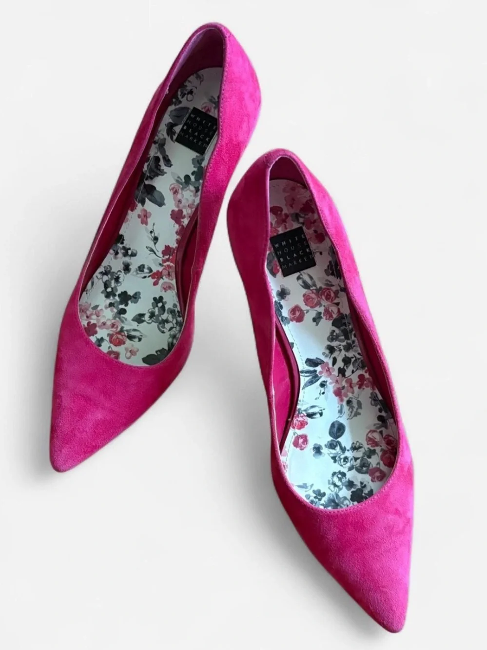 Hot Pink Suede Heels <3